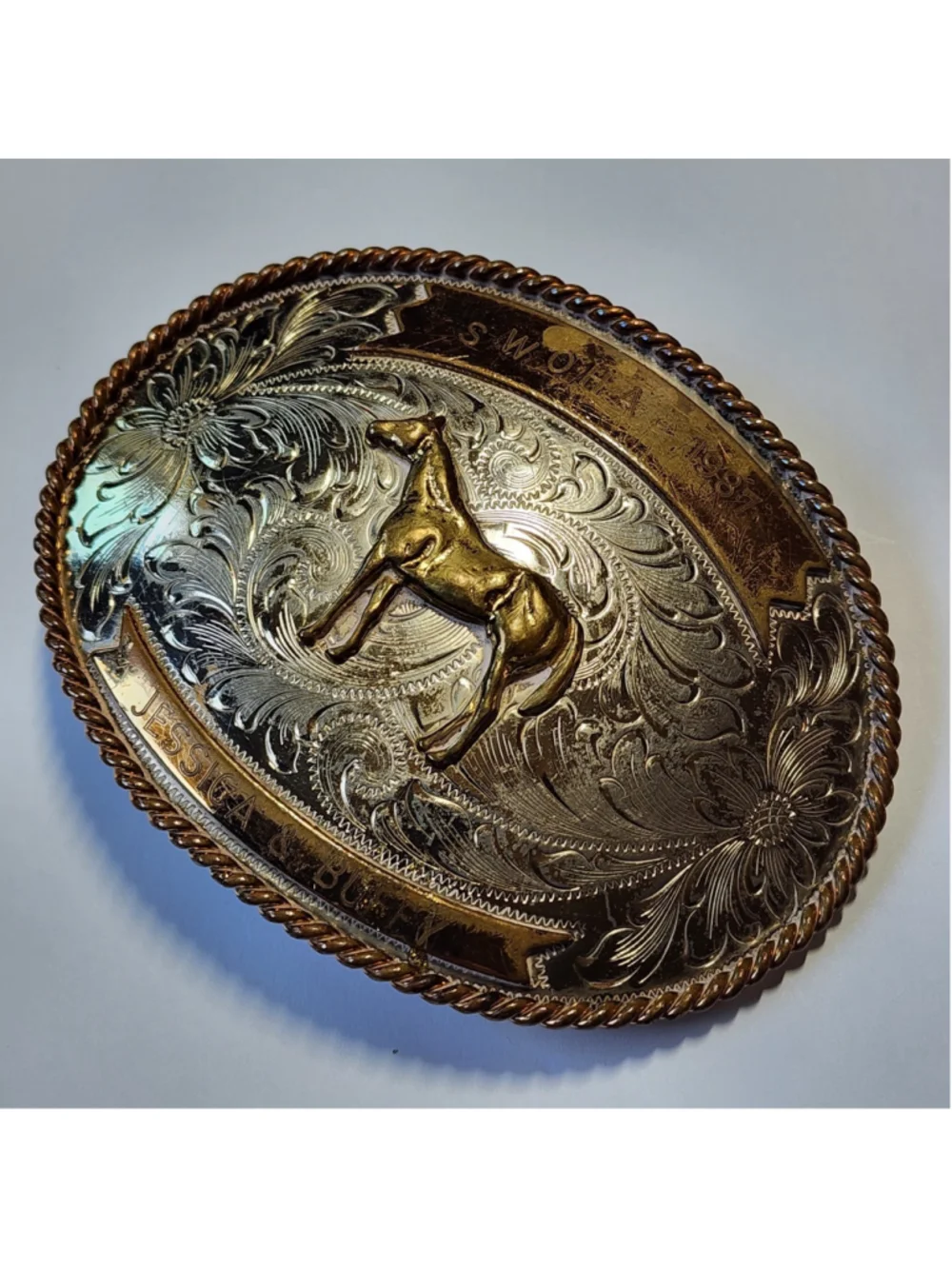 Vintage Western Belt Buckle 